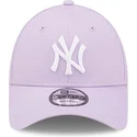 gorra-curva-violeta-ajustable-9forty-league-essential-de-new-york-yankees-mlb-de-new-era