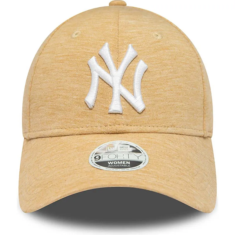 bezowa-regulowana-czapka-z-daszkiem-dla-kobiet-9forty-jersey-new-york-yankees-mlb-new-era