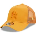 mutzen-gebogen-orange-snapback-a-frame-tonal-mesh-der-new-york-yankees-mlb-von-new-era