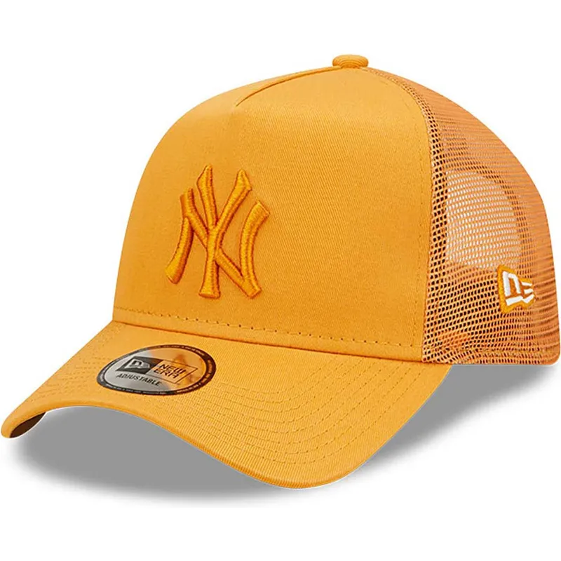 cappelli-curva-arancia-snapback-a-frame-tonal-mesh-dei-new-york-yankees-mlb-di-new-era