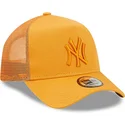 mutzen-gebogen-orange-snapback-a-frame-tonal-mesh-der-new-york-yankees-mlb-von-new-era