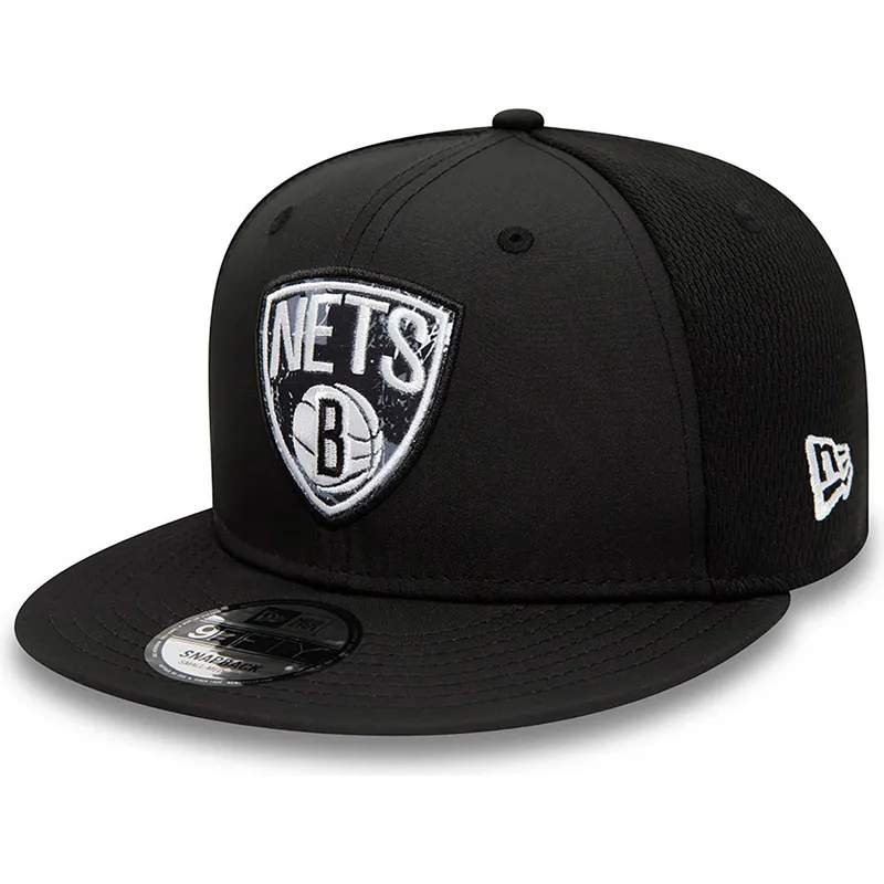 cappelli-piatta-nero-snapback-9fifty-print-infill-dei-brooklyn-nets-nba-di-new-era