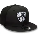 cappelli-piatta-nero-snapback-9fifty-print-infill-dei-brooklyn-nets-nba-di-new-era