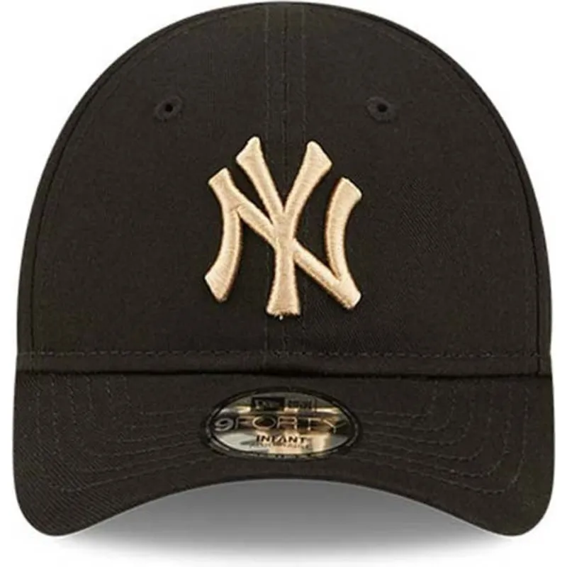 cappelli-curva-nero-cinghia-regolabile-per-bambino-pequeno-9forty-league-essential-dei-new-york-yankees-mlb-di-new-era