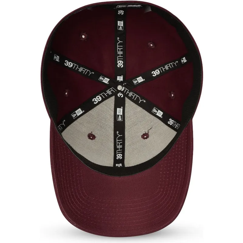 cappelli-curva-rosso-regolato-granate-39thirty-league-essential-dei-new-york-yankees-mlb-di-new-era
