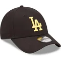 cappellino-curvo-nero-regolabile-con-logo-giallo-9forty-league-essential-dei-los-angeles-dodgers-mlb-di-new-era