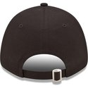 new-era-curved-brim-yellow-logo-9forty-league-essential-los-angeles-dodgers-mlb-black-adjustable-cap