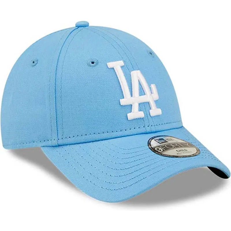 cappelli-curva-blu-cinghia-regolabile-per-bambino-9forty-league-essential-dei-los-angeles-dodgers-mlb-di-new-era