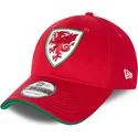 mutzen-gebogen-rot-verstellbares-band-9forty-de-wales-copa-mundial-der-wales-copa-mundial-de-futbol-von-new-era