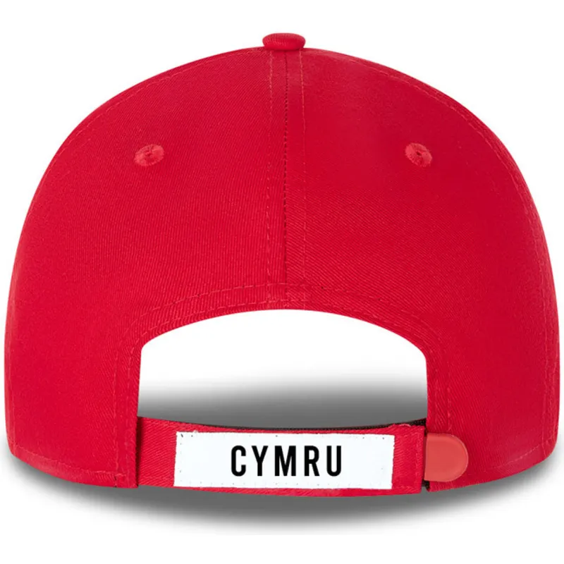 cappelli-curva-rosso-cinghia-regolabile-9forty-de-wales-copa-mundial-dei-wales-copa-mundial-de-futbol-di-new-era