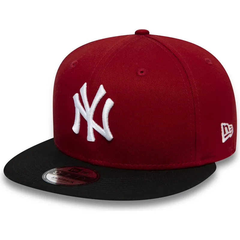 cappelli-piatta-rosso-snapback-9fifty-colour-block-dei-new-york-yankees-mlb-di-new-era