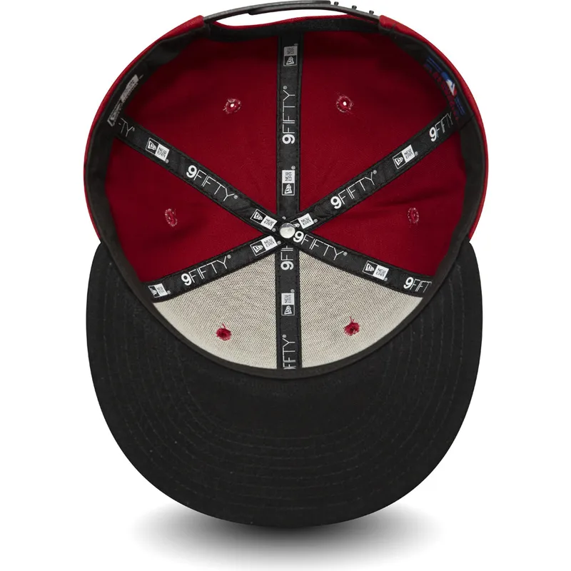 cappelli-piatta-rosso-snapback-9fifty-colour-block-dei-new-york-yankees-mlb-di-new-era