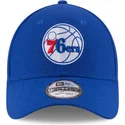 cappelli-curva-blu-cinghia-regolabile-9forty-league-dei-philadelphia-76ers-nba-di-new-era