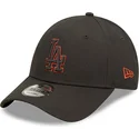 cappellino-curvo-nero-regolabile-9forty-team-outline-dei-los-angeles-dodgers-mlb-di-new-era