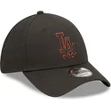 cappellino-curvo-nero-regolabile-9forty-team-outline-dei-los-angeles-dodgers-mlb-di-new-era