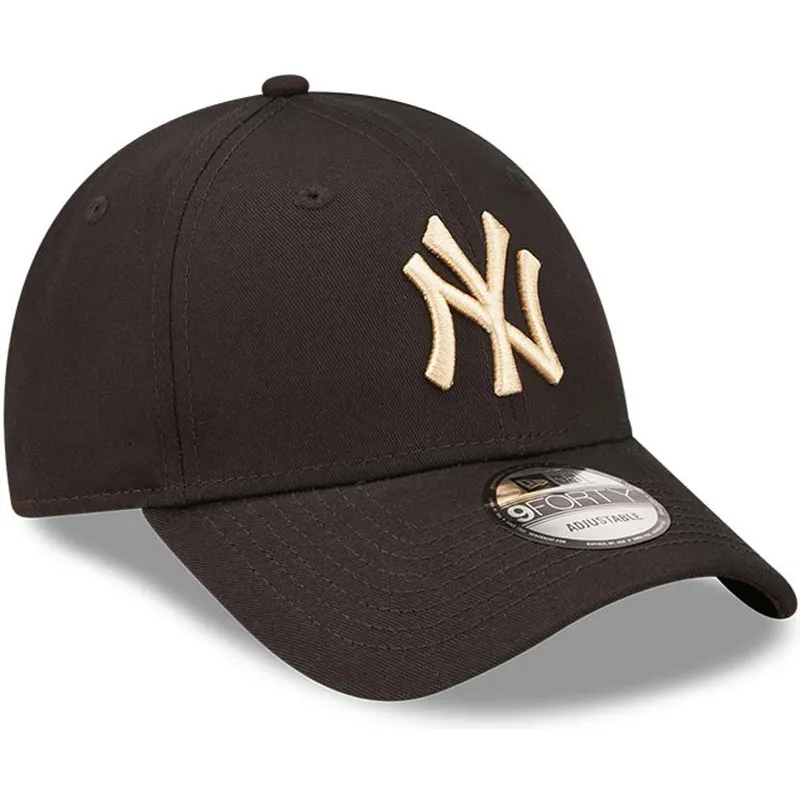 mutzen-gebogen-schwarz-verstellbares-band-9forty-league-essential-der-new-york-yankees-mlb-von-new-era