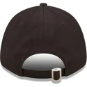 schwarze-verstellbare-curved-cap-mit-beigem-logo-9forty-league-essential-der-new-york-yankees-mlb-von-new-era