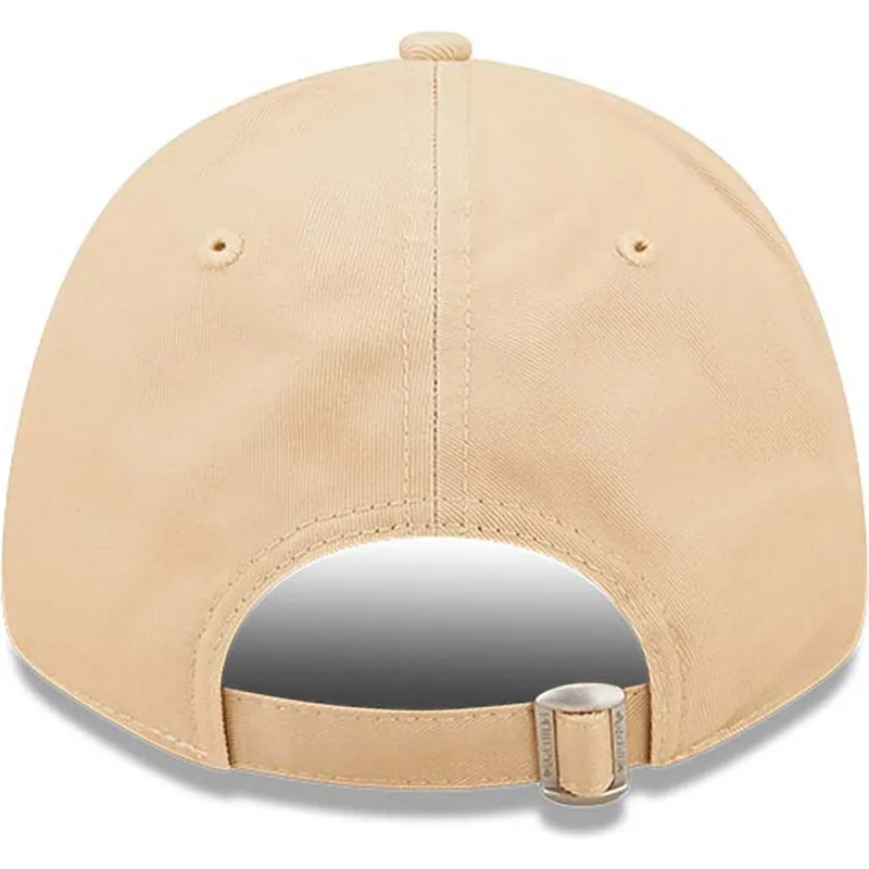 cappelli-curva-beige-cinghia-regolabile-marron-9forty-league-essential-dei-new-york-yankees-mlb-di-new-era