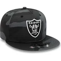 cappello-piatto-camouflage-nero-snapback-9fifty-team-dei-las-vegas-raiders-nfl-di-new-era