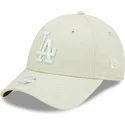 cappellino-curvo-verde-chiaro-regolabile-da-donna-con-logo-verde-chiaro-9forty-league-essential-dei-los-angeles-dodgers-mlb-di-n