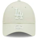cappellino-curvo-verde-chiaro-regolabile-da-donna-con-logo-verde-chiaro-9forty-league-essential-dei-los-angeles-dodgers-mlb-di-n