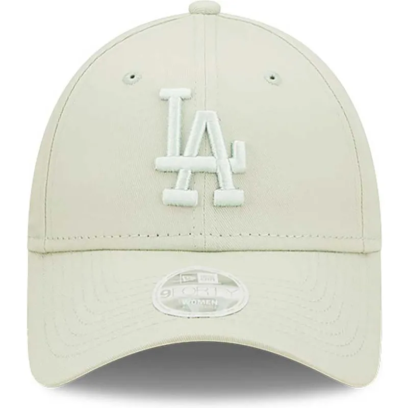 mutzen-gebogen-grun-verstellbares-band-claro-claro-9forty-league-essential-der-los-angeles-dodgers-mlb-von-new-era