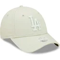 cappellino-curvo-verde-chiaro-regolabile-da-donna-con-logo-verde-chiaro-9forty-league-essential-dei-los-angeles-dodgers-mlb-di-n