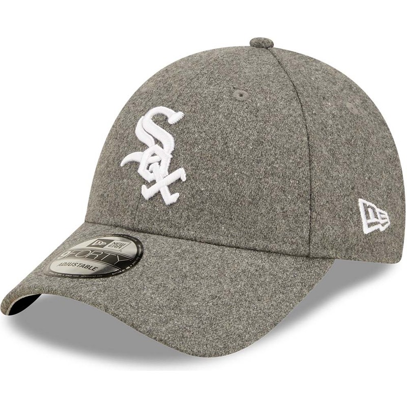 new-era-curved-brim-9forty-the-league-melton-chicago-white-sox-mlb-grey-adjustable-cap