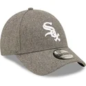 mutzen-gebogen-grau-verstellbares-band-9forty-the-league-melton-der-chicago-white-sox-mlb-von-new-era