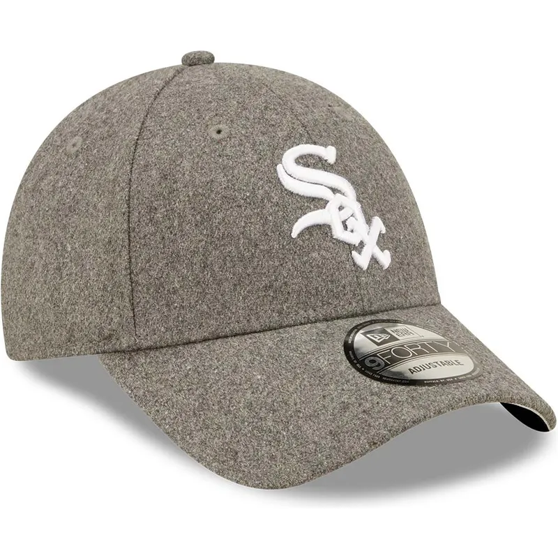 mutzen-gebogen-grau-verstellbares-band-9forty-the-league-melton-der-chicago-white-sox-mlb-von-new-era