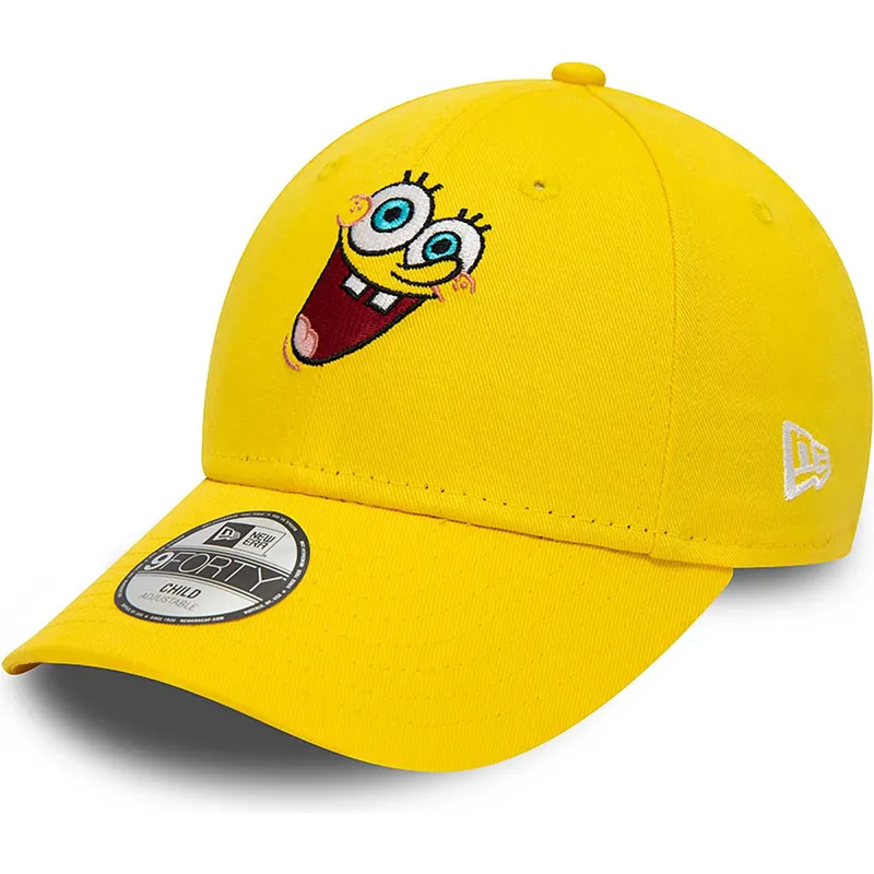 cappelli-curva-giallo-cinghia-regolabile-per-bambino-9forty-dei-bob-esponja-bob-esponja-di-new-era