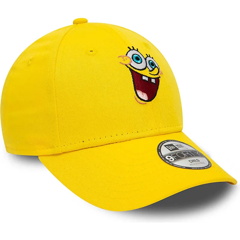 cappelli-curva-giallo-cinghia-regolabile-per-bambino-9forty-dei-bob-esponja-bob-esponja-di-new-era