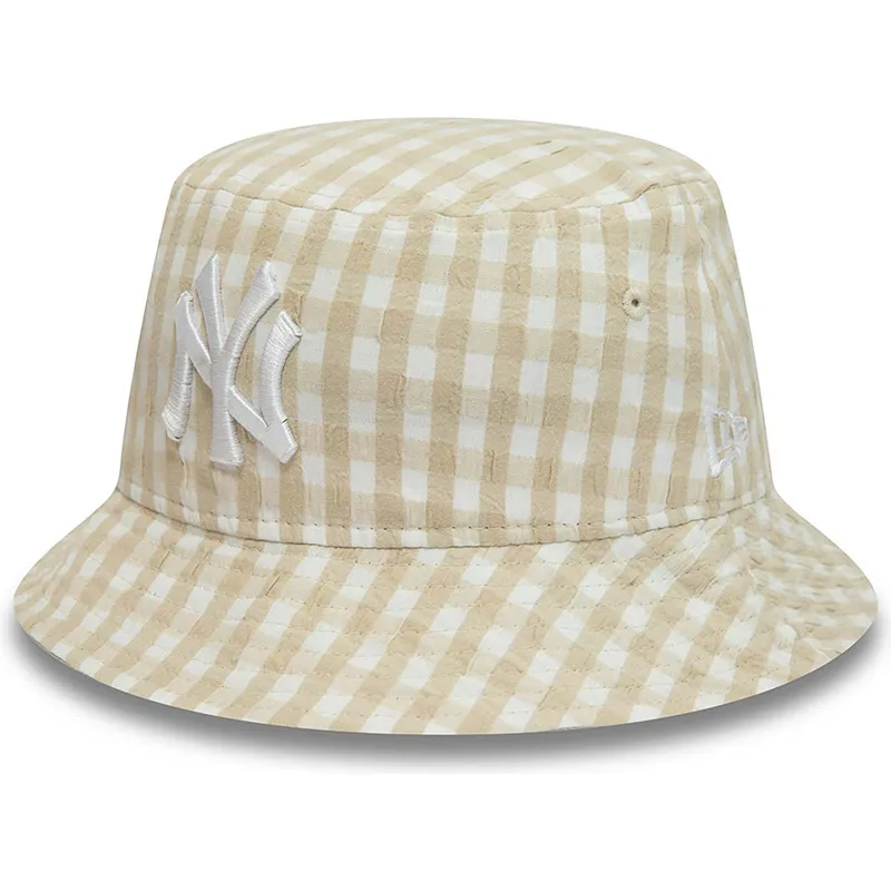 secchi-beige-dei-bucket-beige-para-mujer-tapered-gingham-di-new-era