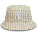 cappello-beige-da-donna-tapered-gingham-di-new-era