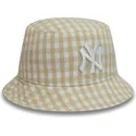 cappello-beige-da-donna-tapered-gingham-di-new-era