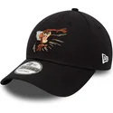 cappellino-curvo-nero-regolabile-9forty-di-diavolo-della-tasmania-looney-tunes-di-new-era