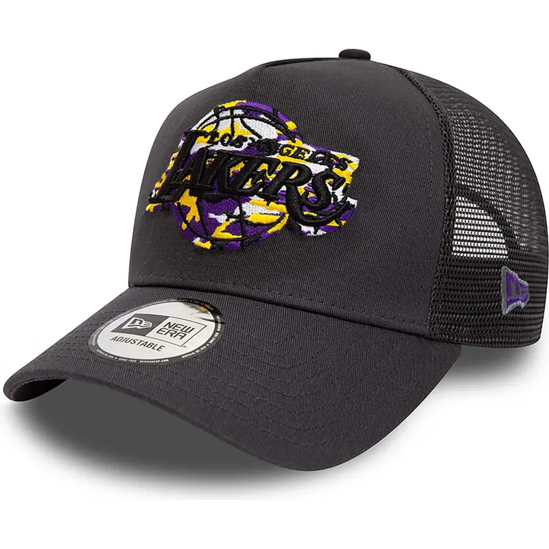 mutzen-gebogen-grau-snapback-a-frame-team-camo-infill-der-los-angeles-lakers-nba-von-new-era