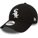 cappellino-curvo-nero-regolabile-9forty-team-side-patch-dei-chicago-white-sox-mlb-di-new-era