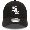 cappellino-curvo-nero-regolabile-9forty-team-side-patch-dei-chicago-white-sox-mlb-di-new-era