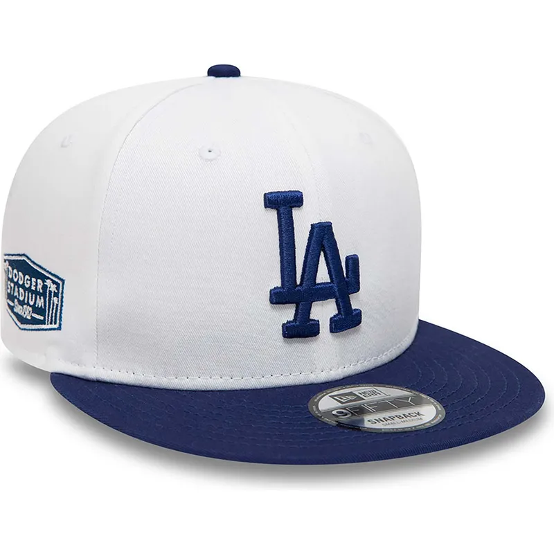 cappelli-piatta-bianco-snapback-9fifty-crown-patches-dei-los-angeles-dodgers-mlb-di-new-era
