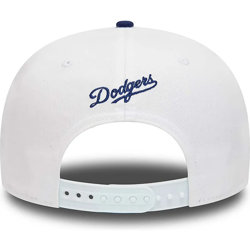 cappelli-piatta-bianco-snapback-9fifty-crown-patches-dei-los-angeles-dodgers-mlb-di-new-era