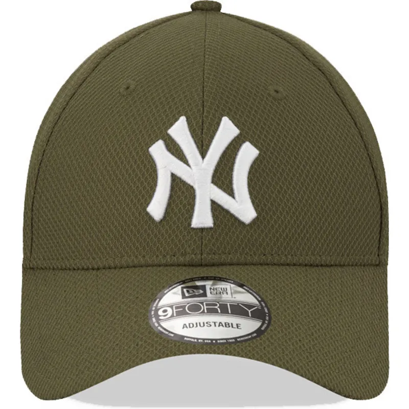 cappelli-curva-verde-cinghia-regolabile-9forty-diamond-era-dei-new-york-yankees-mlb-di-new-era
