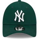 cappello-curvo-verde-scuro-regolabile-9forty-league-essential-dei-new-york-yankees-mlb-di-new-era