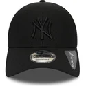 cappellino-con-visiera-curva-nero-regolabile-con-logo-nero-9forty-diamond-era-di-new-york-yankees-mlb-di-new-era