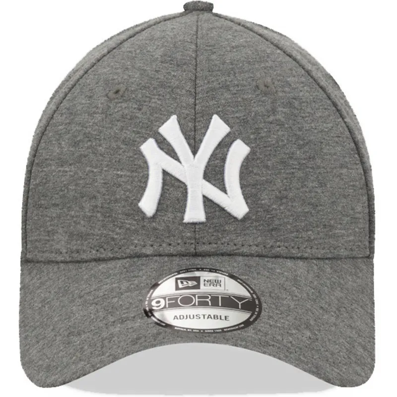 graue-verstellbare-curved-cap-9forty-jersey-der-new-york-yankees-mlb-von-new-era