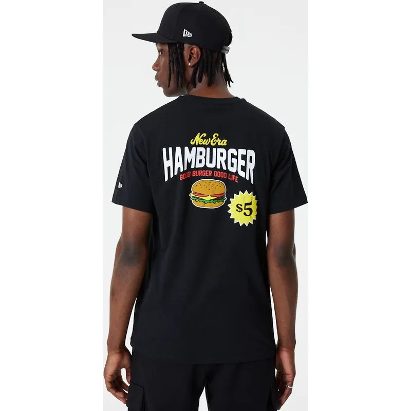 magliette-manica-corta-nero-dei-camiseta-manga-corta-negra-good-burger-good-life-food-graphic-di-new-era