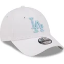 cappellino-curvo-bianco-regolabile-con-logo-blu-per-bambino-9forty-league-essential-dei-los-angeles-dodgers-mlb-di-new-era