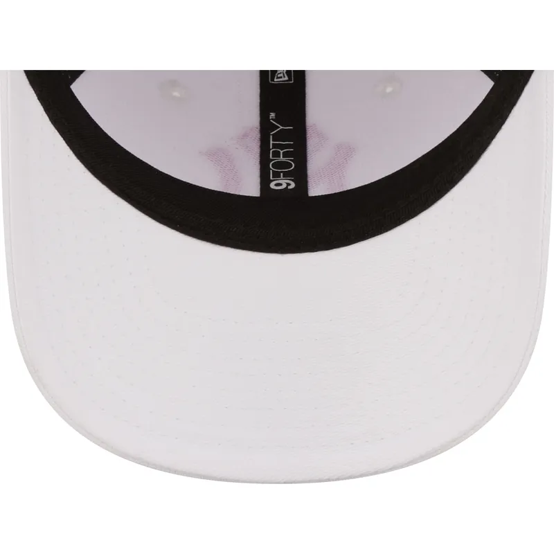 cappelli-curva-bianco-cinghia-regolabile-per-bambino-rosa-9forty-league-essential-dei-new-york-yankees-mlb-di-new-era