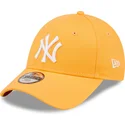 cappellino-curvo-arancione-regolabile-per-bambino-9forty-league-essential-dei-new-york-yankees-mlb-di-new-era
