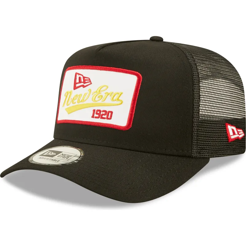 mutzen-gebogen-schwarz-snapback-a-frame-von-new-era mutzen-gebogen-schwarz-snapback-a-frame-von-new-era